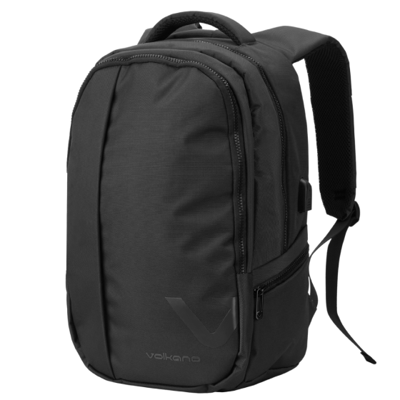 Volkano 7151 Midtown laptop Backpack black front3qrtr