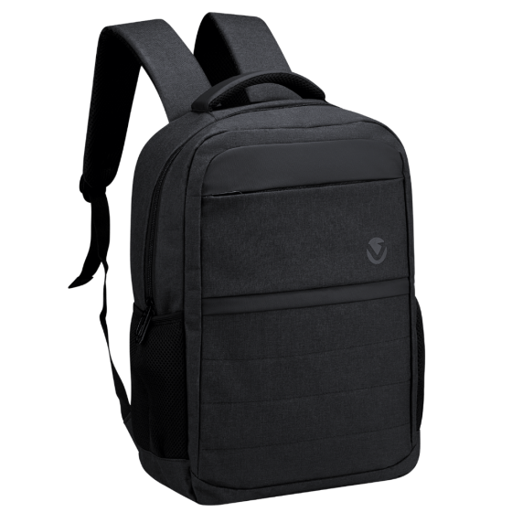 Volkano 9243 indigo Backpack Black front3qrtr 2