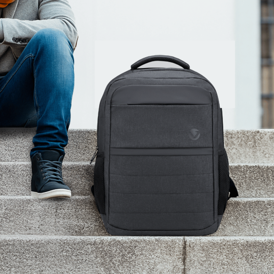 Volkano 9243 indigo Backpack Black lifestyle