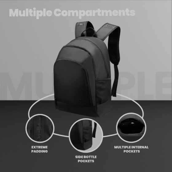Volkano Lukas Backpack 9201 Black features1