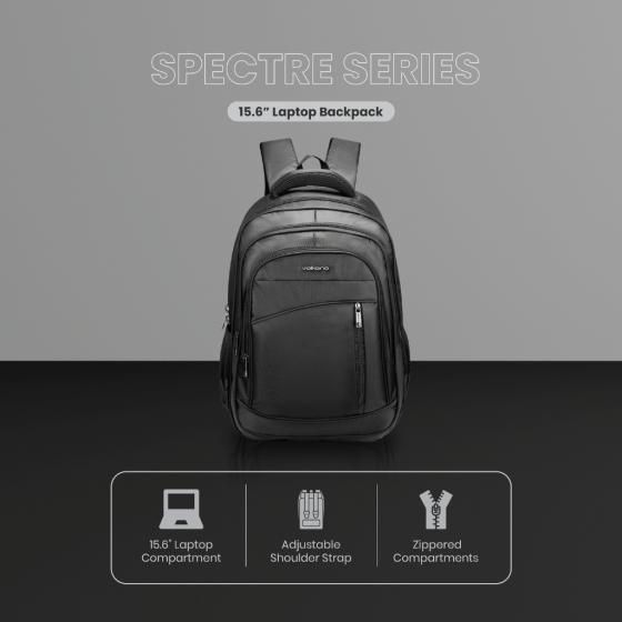 Volkano Spectre Backpack 9299 Black features1
