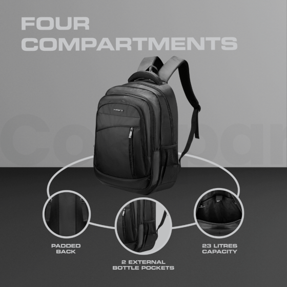 Volkano Spectre Backpack 9299 Black features3