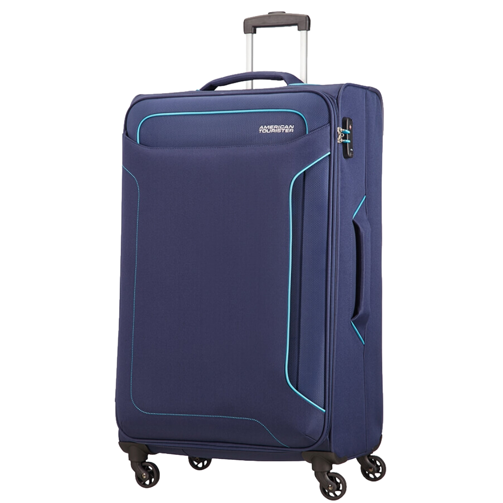 American Tourister Holiday Heat Navy 79 front3qrtr primary