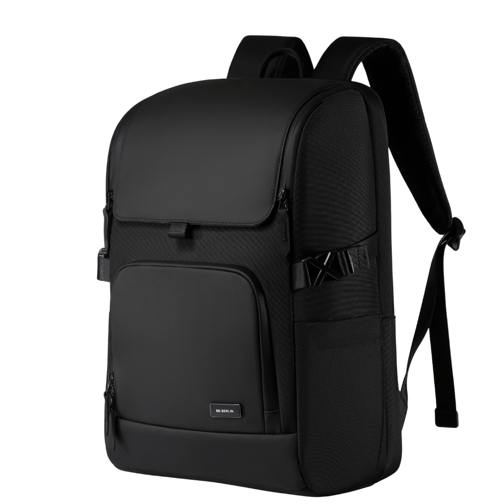 BG Berlin Nexus Lifestyle Metro Laptop Backpack 5186 Black front3qrtr