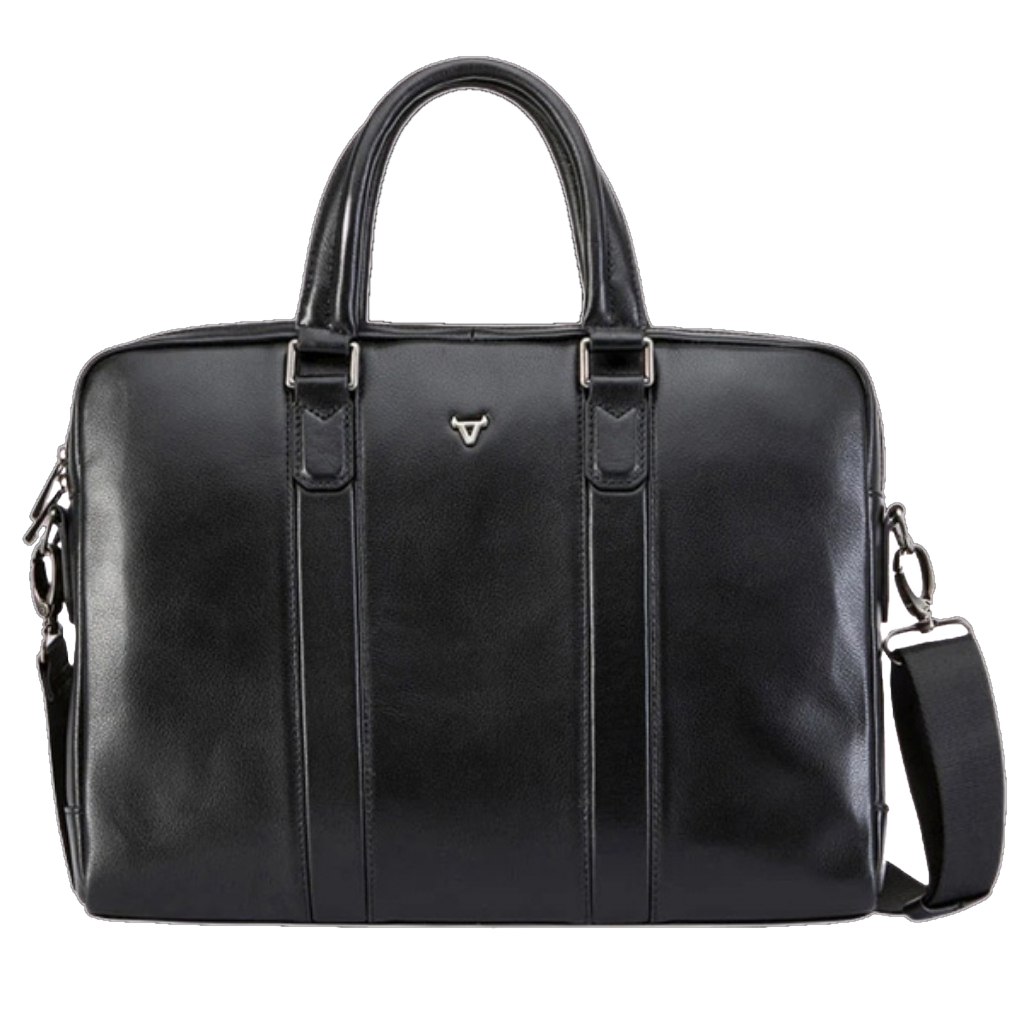 Brando 1006 Cassidy Black Laptop Briefcase front primary