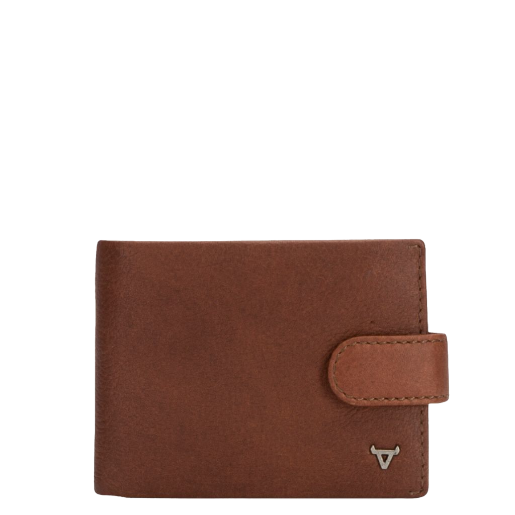 Brando Kudu leather wallet with tab 7333 copper brown front primary