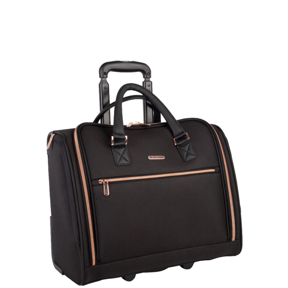 CEllini allure Ladies Mobile business trolley 46539 black front 3qrtr primary