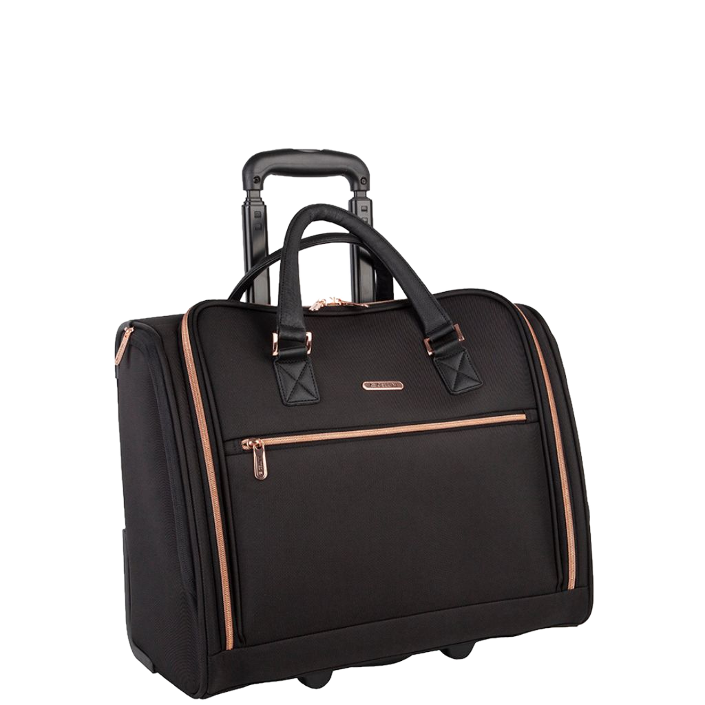 CEllini allure Ladies Mobile business trolley 46539 black front 3qrtr primary