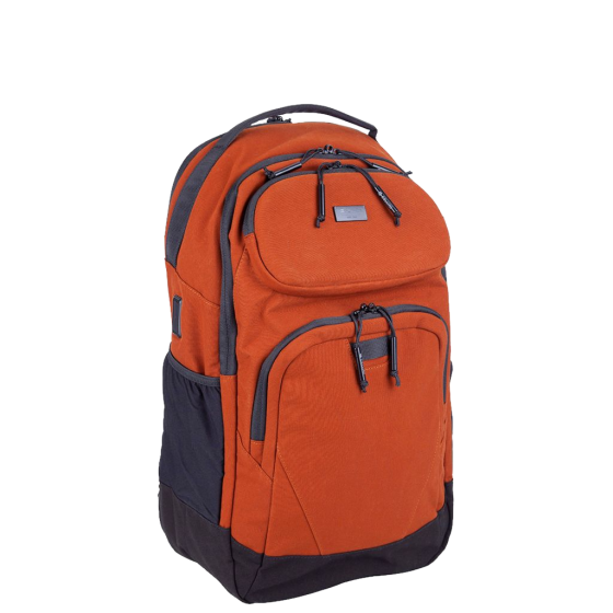 Cellini Explorer Pro laptop backpack front pouch 49951 rust primary