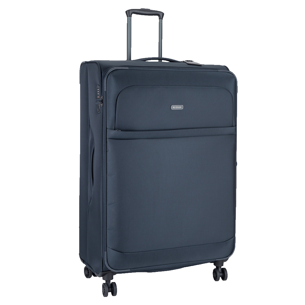 Cellini Microlite S 799 84cm Extra Large check in spinner ink blue front3qrtr primary