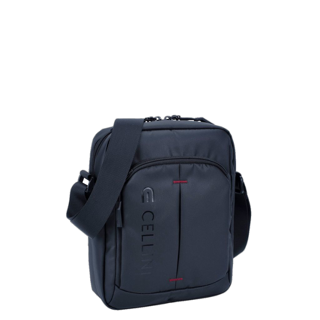 Cellini Sidekick 29463 black digital sling bag front 3qrtr primary