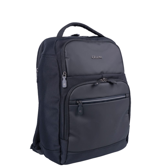 Cellini Sidekick Executive laptop Backpack 48746 black front3qrtr primary