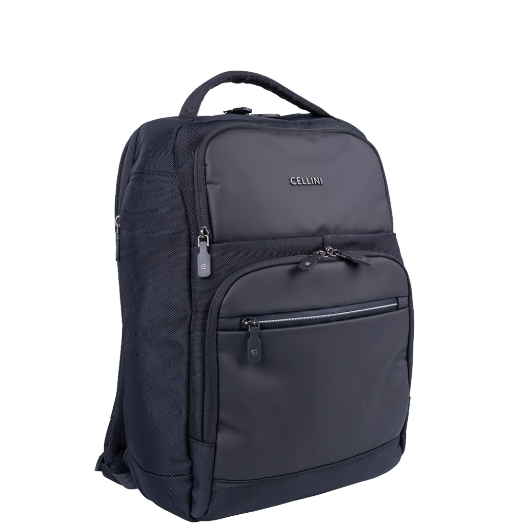 Cellini Sidekick Executive laptop Backpack 48746 black front3qrtr primary
