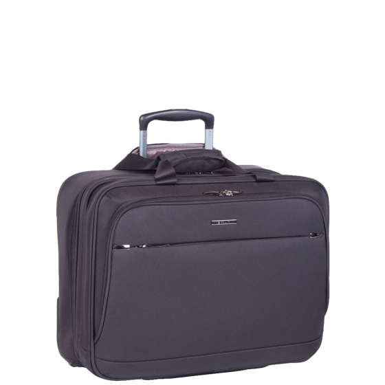 Cellini Smartcase 17 inch Mobile business Trolley 18347 Black front 3qrtr primary