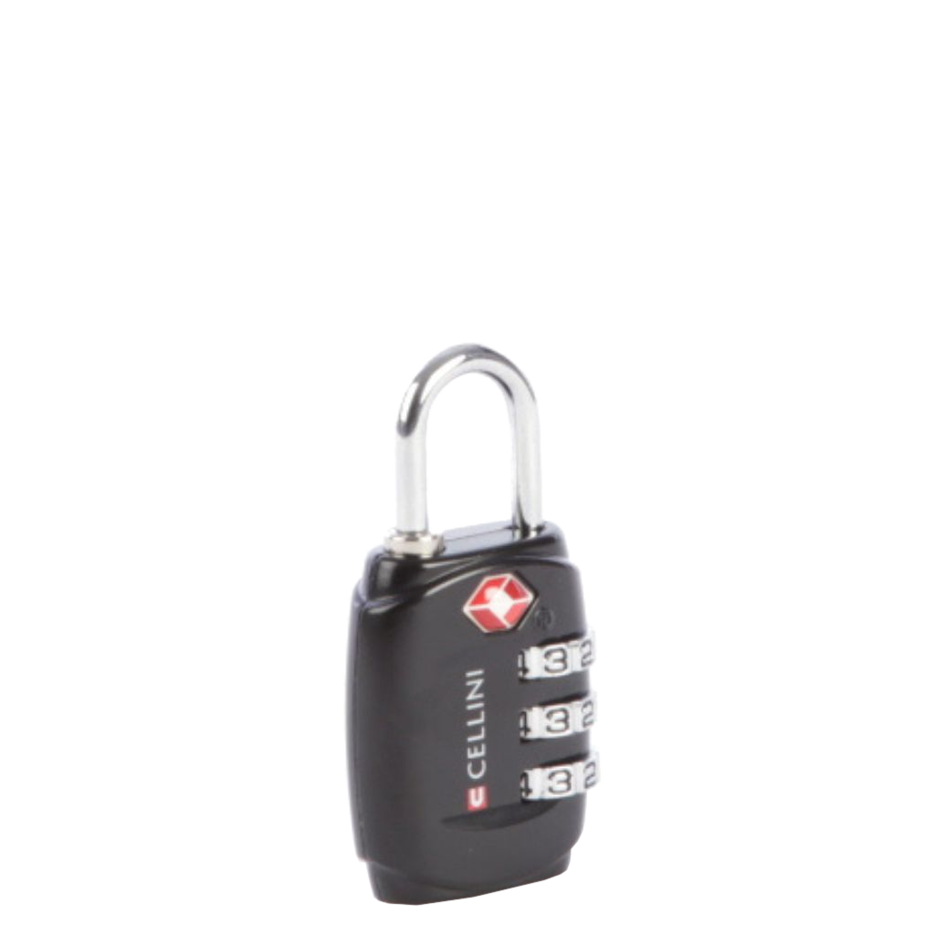 Cellini Travel Essentails 3 dial TSA combination lock 33102 black primary