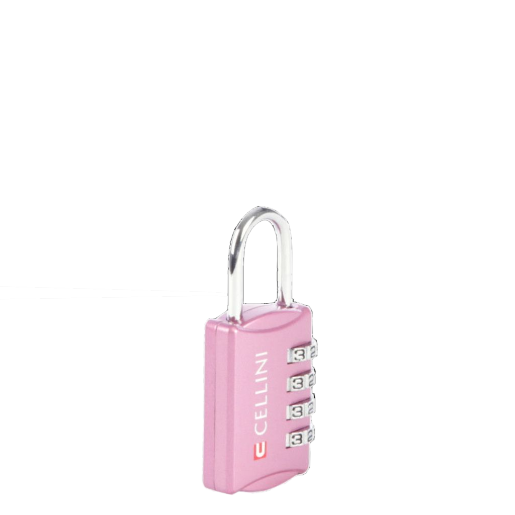 Cellini Travel Essentials 4 dial TSA combination lock 33104 pink primary
