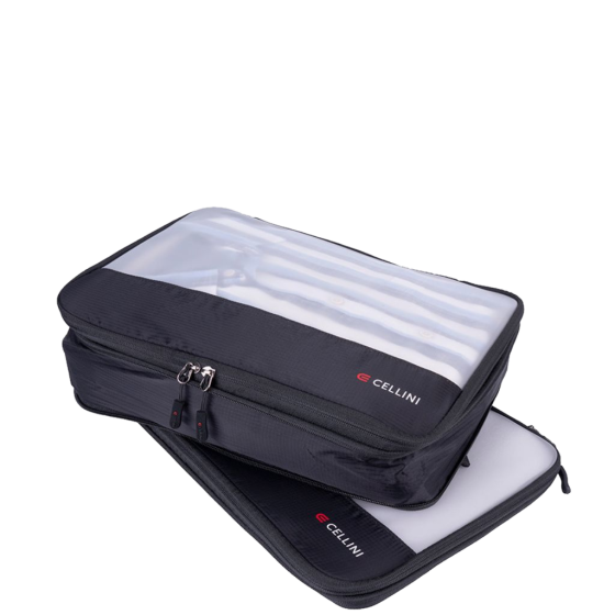 Cellini Travel Essentials Twin Pack Large Packing Cubes 33079 black primary