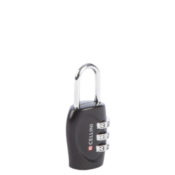 Cellini Travel essentials 3 dial combination lock 33103 black front primary