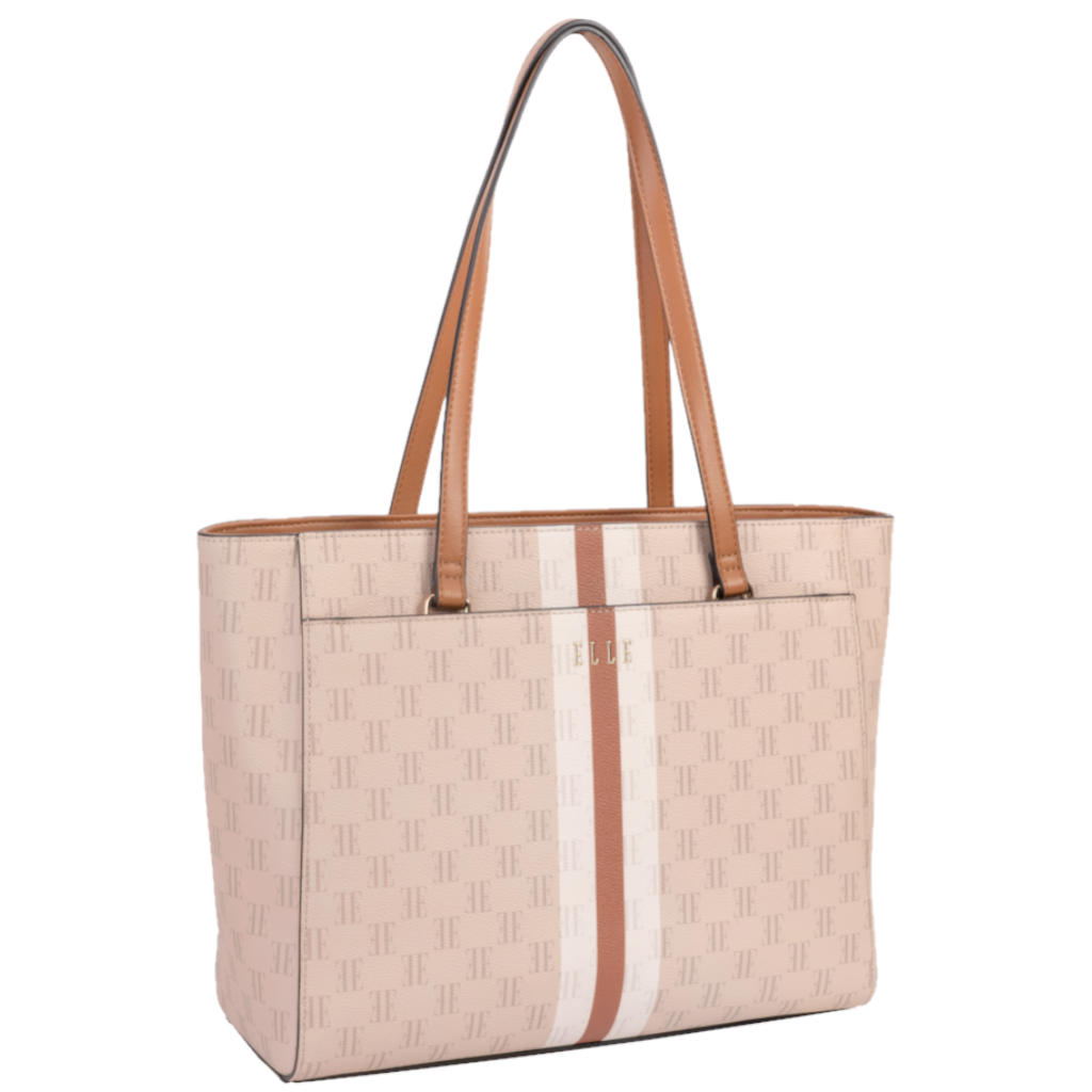 ELLE Monogram EL10110 Tote Handbag multi front3qrtr