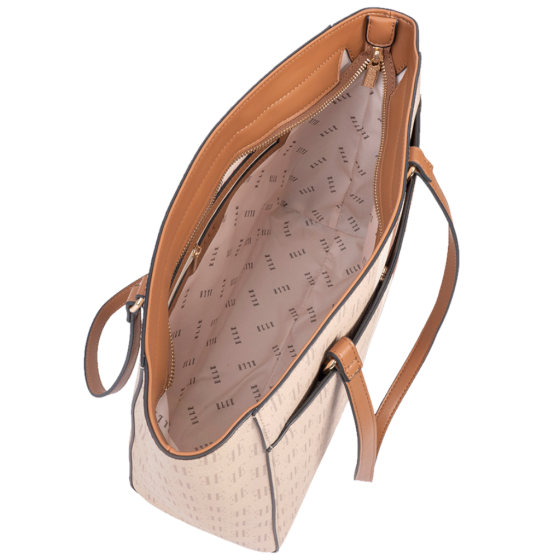 ELLE Monogram EL10110 Tote Handbag multi interior