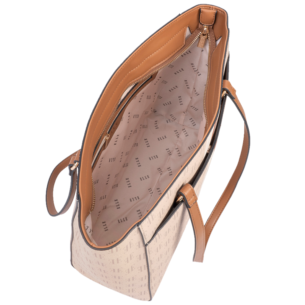ELLE Monogram EL10110 Tote Handbag multi interior