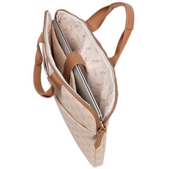 ELLE Monogram EL10182 Slimline Laptop Bag multi interior1
