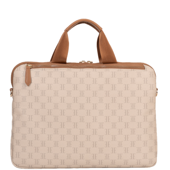ELLE Monogram EL10182 Slimline Laptop Bag multi rear