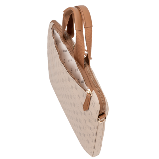 ELLE Monogram EL10182 Slimline Laptop Bag multi stash pocket