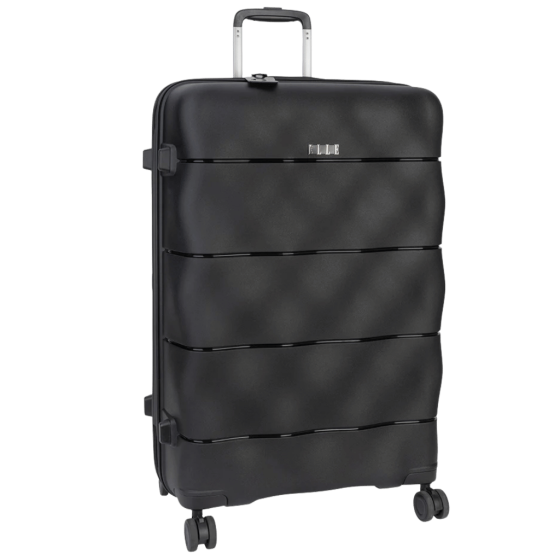 Elle Spinner Luggage Large Black front3qrtr