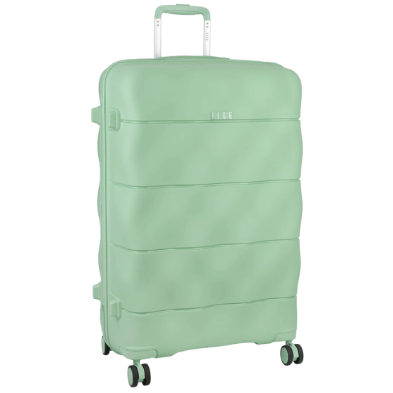 Elle Spinner Luggage Large Mint green front3qrtr