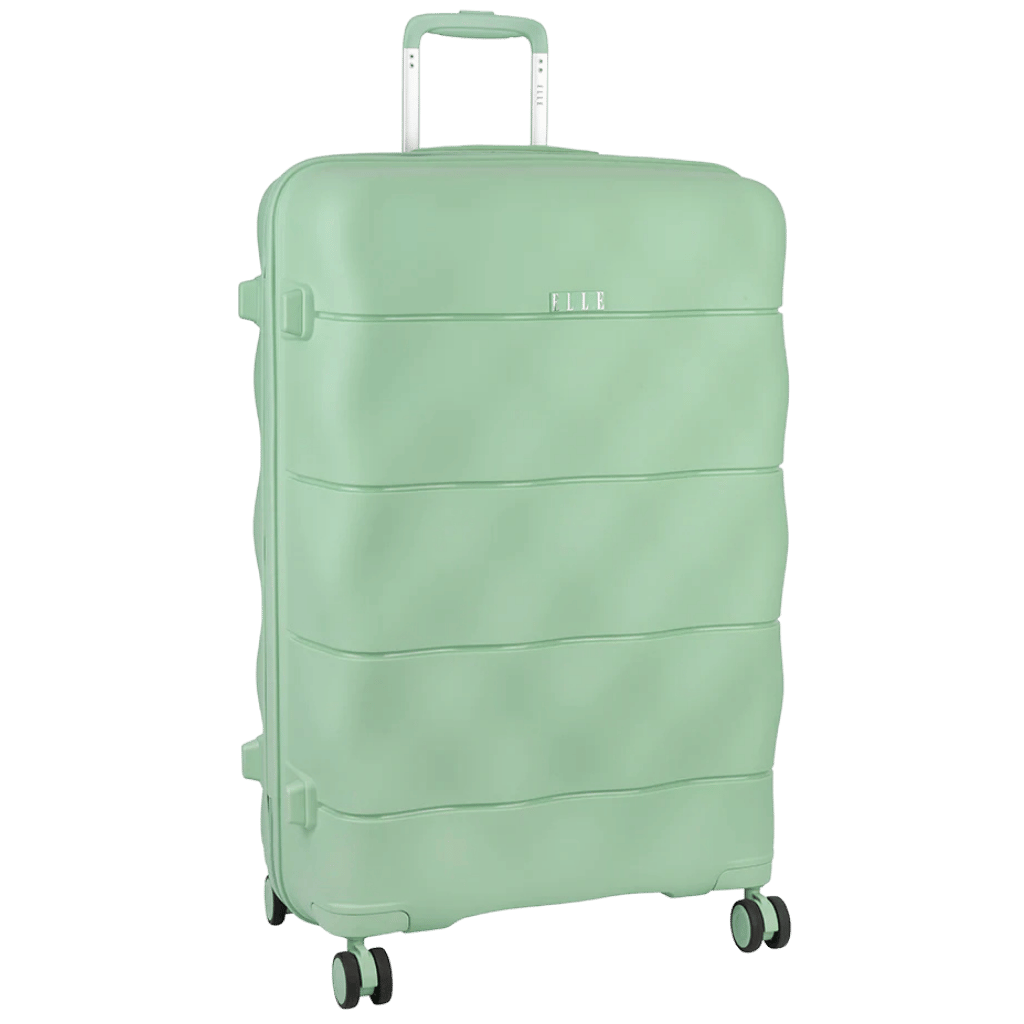Elle Spinner Luggage Large Mint green front3qrtr