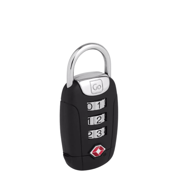 Go Travel Twist TSA Padlock black 358 101 front3qrtr