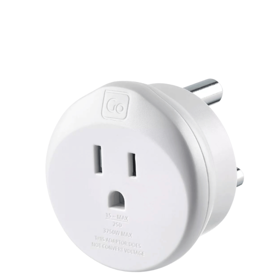 Go Travel US SA adaptor 555 front3qrtr