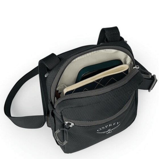 Osprey Daylite crossbody sling black interior