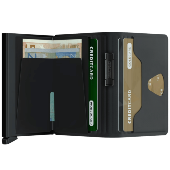 Secrid TPU bandwallet black interior1