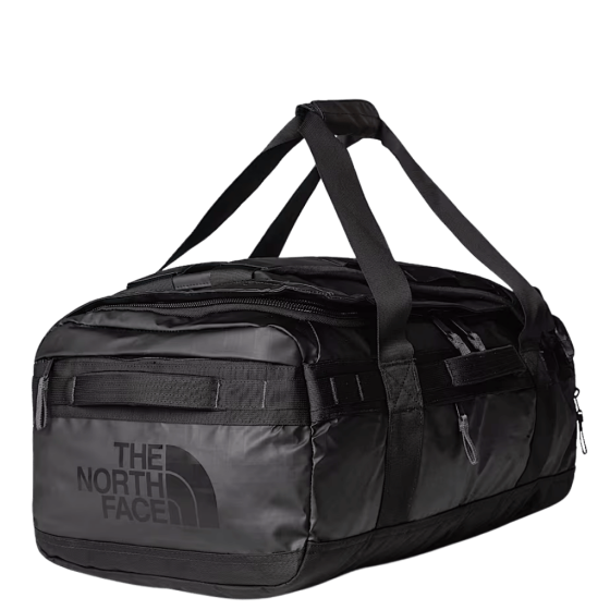The North Face 42L Base Camp Voyager Duffle Black asphalt grey front3qrtr