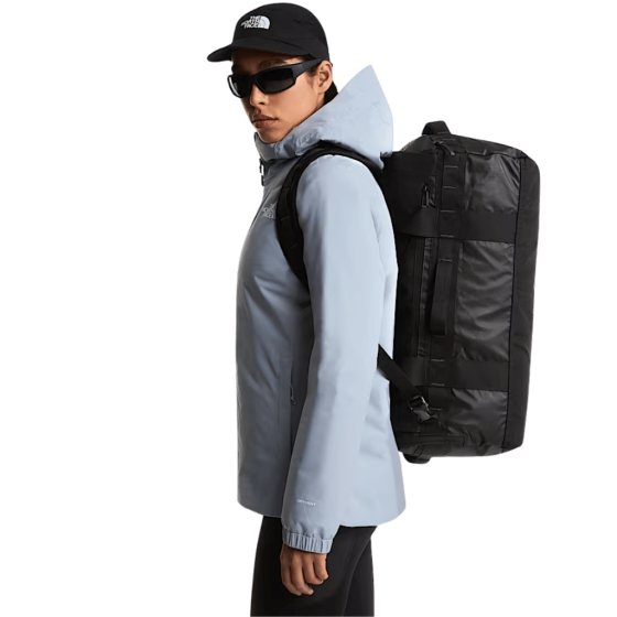 The North Face 42L Base Camp Voyager Duffle Black asphalt grey lifestyle