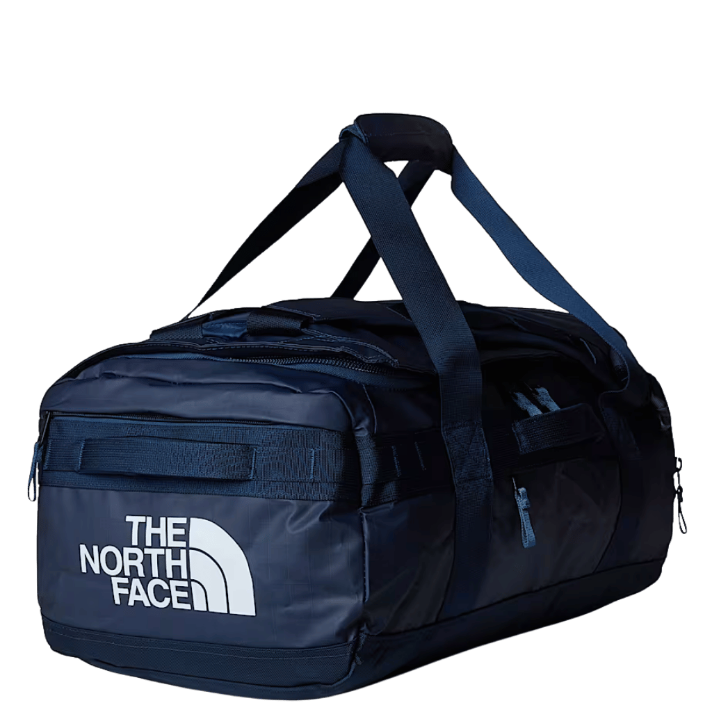 The North Face 42L Base Camp Voyager Duffle Shady Blue Navy front3qrtr