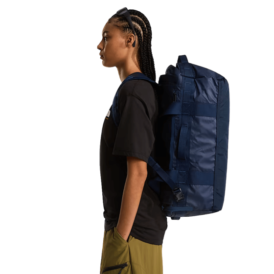 The North Face 42L Base Camp Voyager Duffle Shady Blue Navy lifestyle1