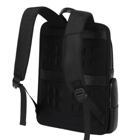 BG Berlin Nexus CEO Leather laptop Backpack 02330P black rear3qrtr