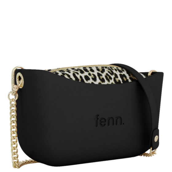 Fenn Classic 2077 Black gold chain leopard print front3qrtr