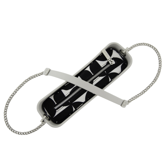 Fenn Classic 2210 Ice Grey Silver chain printed inner interior