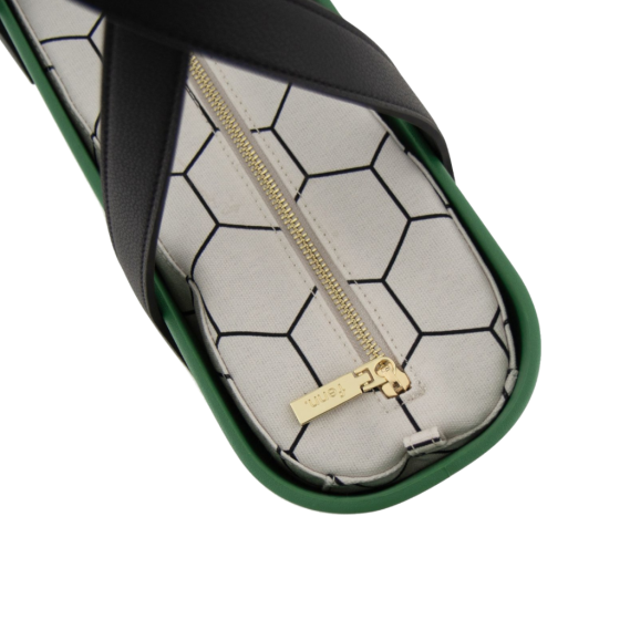 Fenn Collection 1534 Green flat handle printed hex inner top
