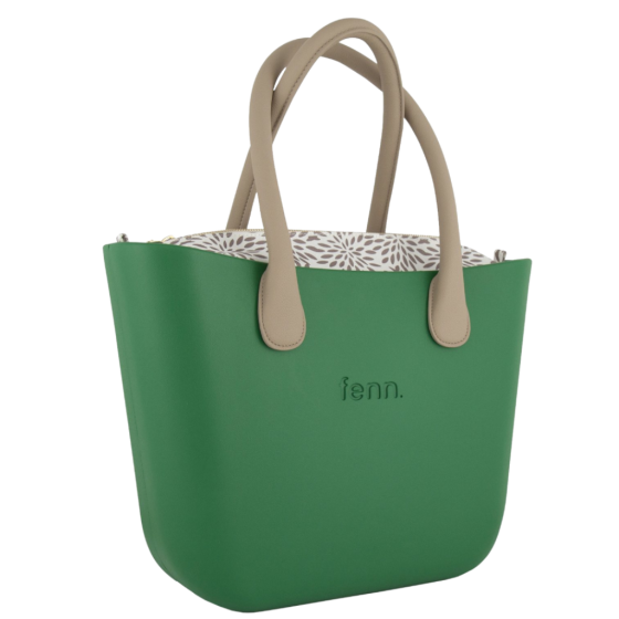 Fenn Collection 1535 Green round handle printed inner front3qrtr