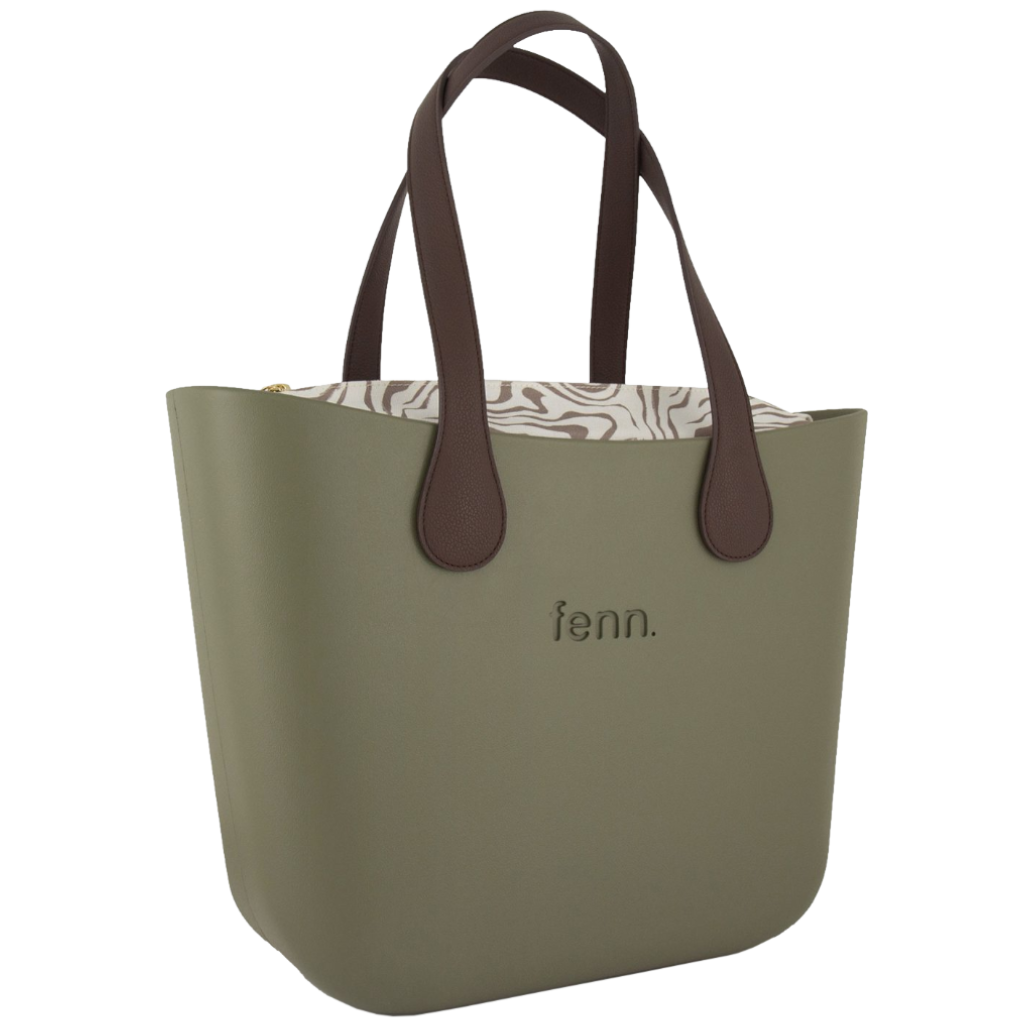 Fenn Collection 1545 Olive choc flat handle pattern inner front3qrtr