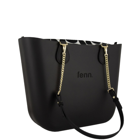 Fenn Original 1532 Black gold chain pattern inner front3qrtr