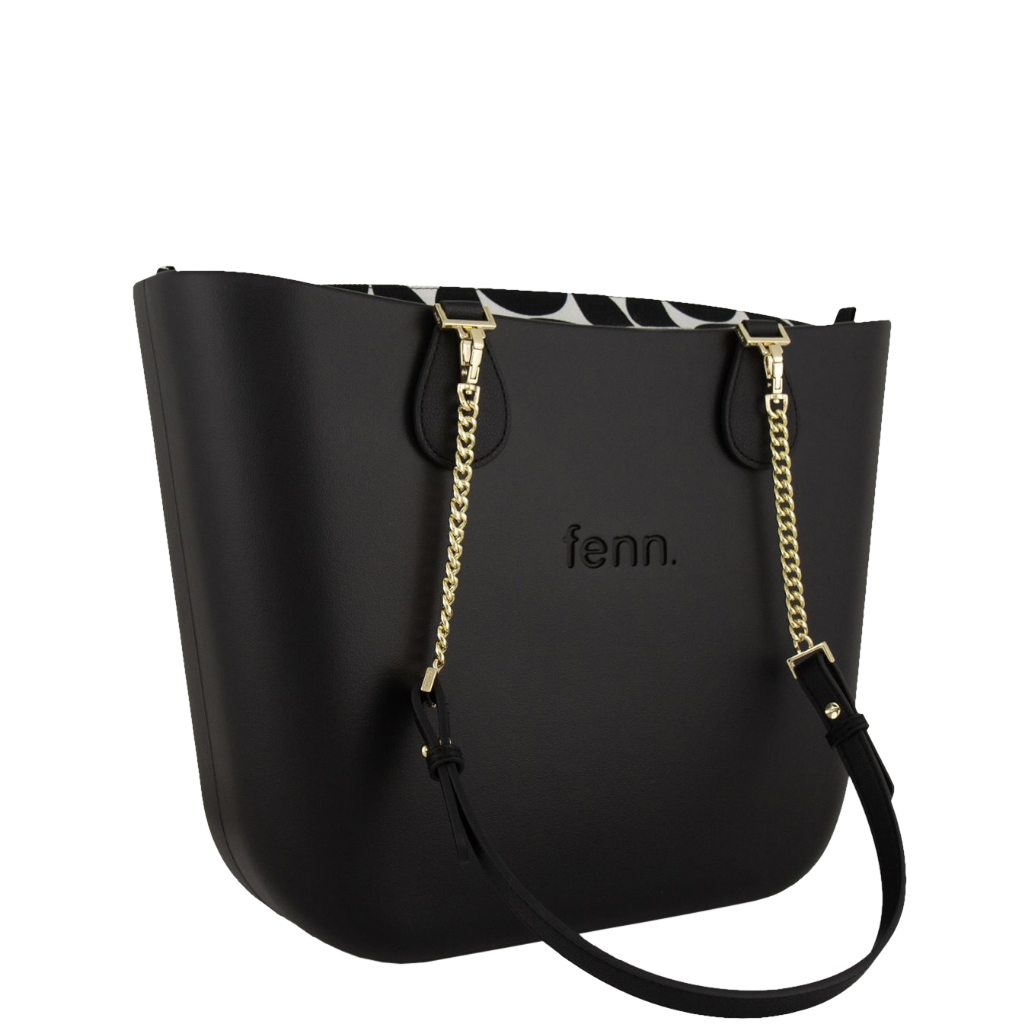 Fenn Original 1532 Black gold chain pattern inner front3qrtr