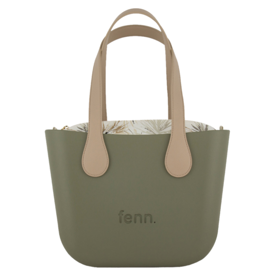 Fenn Petite 9441 Olive flat stone handle inner print front