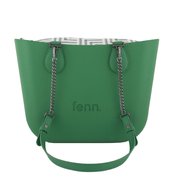 Fenn Petite 9455 Green Chain Pattern Inner front