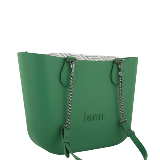 Fenn Petite 9455 Green Chain Pattern Inner front3qrtr primary